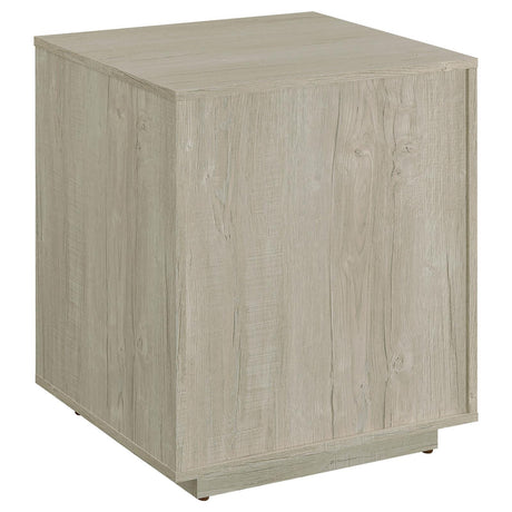 Caster wheels under the Loomis File Cabinet