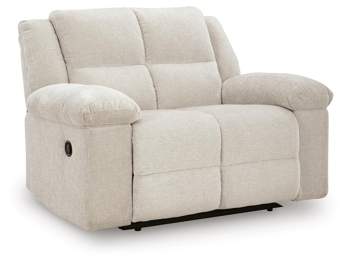 Orlen Winter Performance Fabric,Next-Gen Nuvella™,Chenille Oversized Recliner angled view
