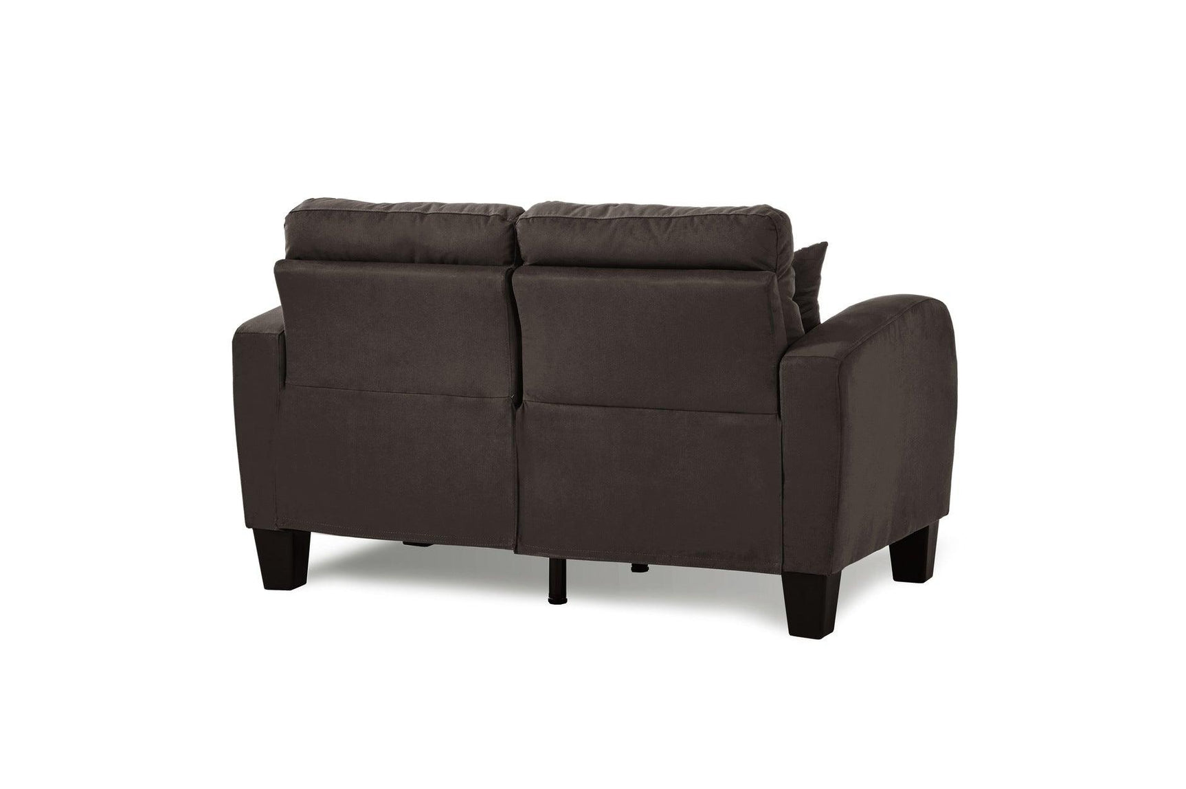 Close-up detail of sofa and loveseat tufting