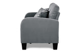 Side angle of sofa and loveseat