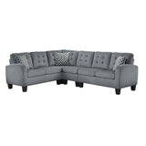 Sinclair Gray 2-piece reversible sectional sofa main view