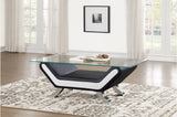 Detail view showing tufted upholstery on Veloce living room set