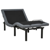 Weston Twin Dual-Motor Massage Adjustable Bed Base in Black and Grey — product view