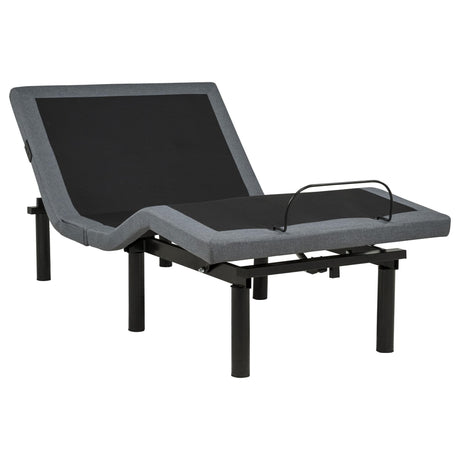 Weston Twin Dual-Motor Massage Adjustable Bed Base in Black and Grey — product view