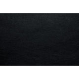 Close-up of black faux leather upholstery and stitching on Bastrop Reclining Chair