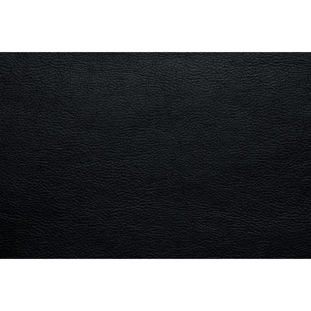 Bastrop Black Faux Leather sofa fabric swatch