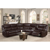 Side seating view of Bastrop sectional sofa