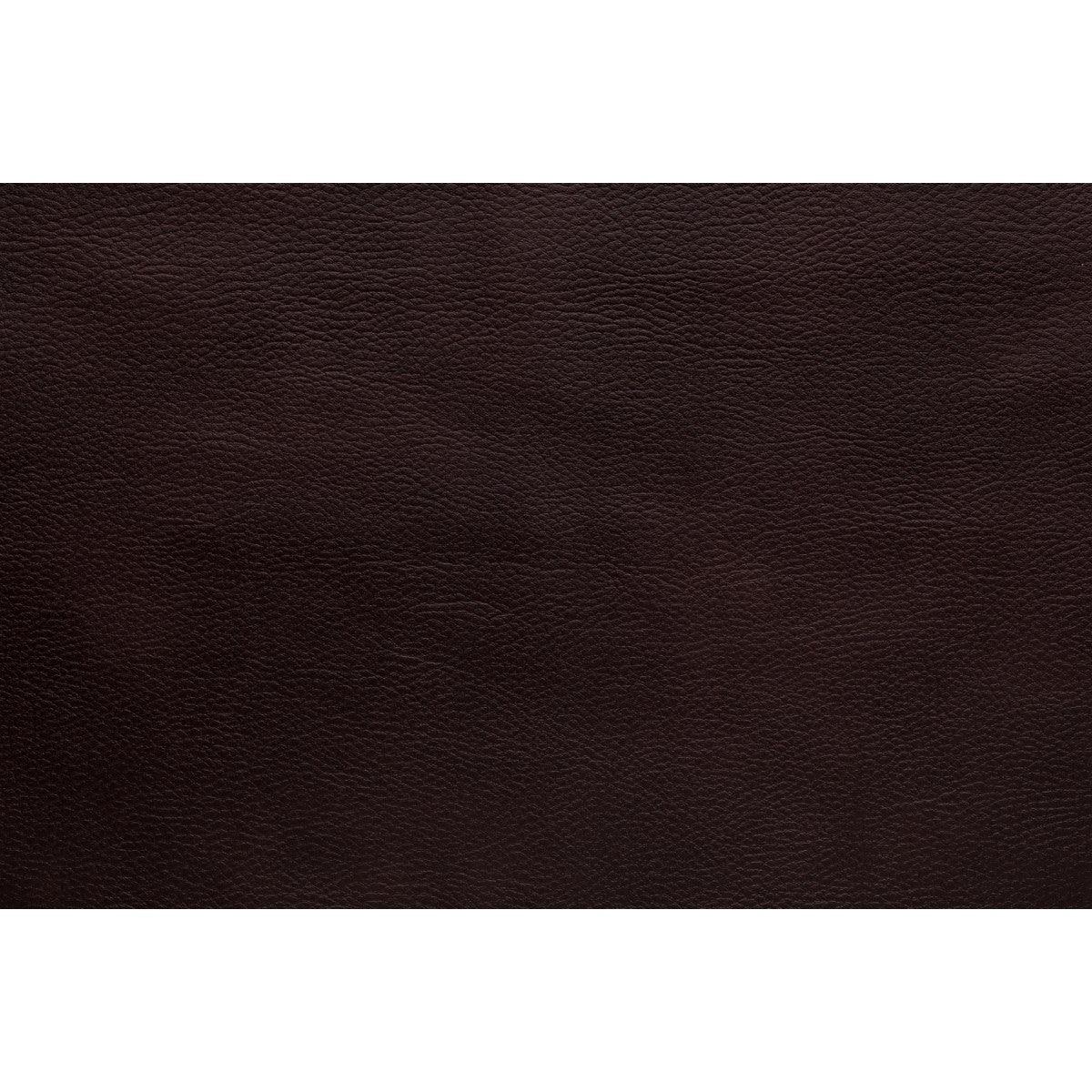 Swatch of Bastrop Brown premium faux leather upholstery