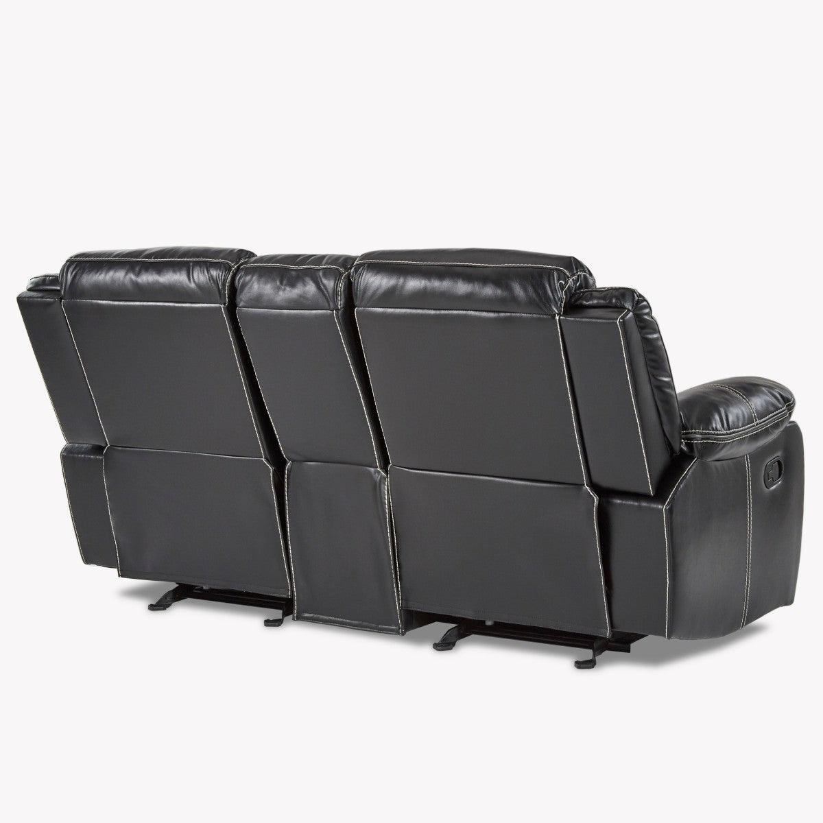 Bastrop Reclining Loveseat extended reclining position