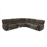 Shreveport 6-Piece Modular Reclining Sectional sofa rear angle