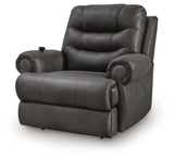 Revived and Restored Granite Faux Leather Power Lift Recliner from Decor Furniture