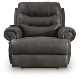Revived and Restored Granite Faux Leather Power Lift Recliner view 5
