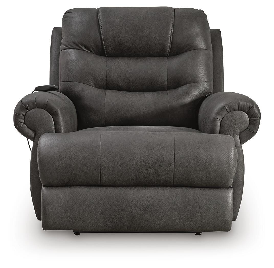 Revived and Restored Granite Faux Leather Power Lift Recliner view 5