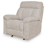 Hoyne Park Cobble Stone Performance Fabric,Next-Gen Nuvella™,Chenille Recliner from Decor Furniture