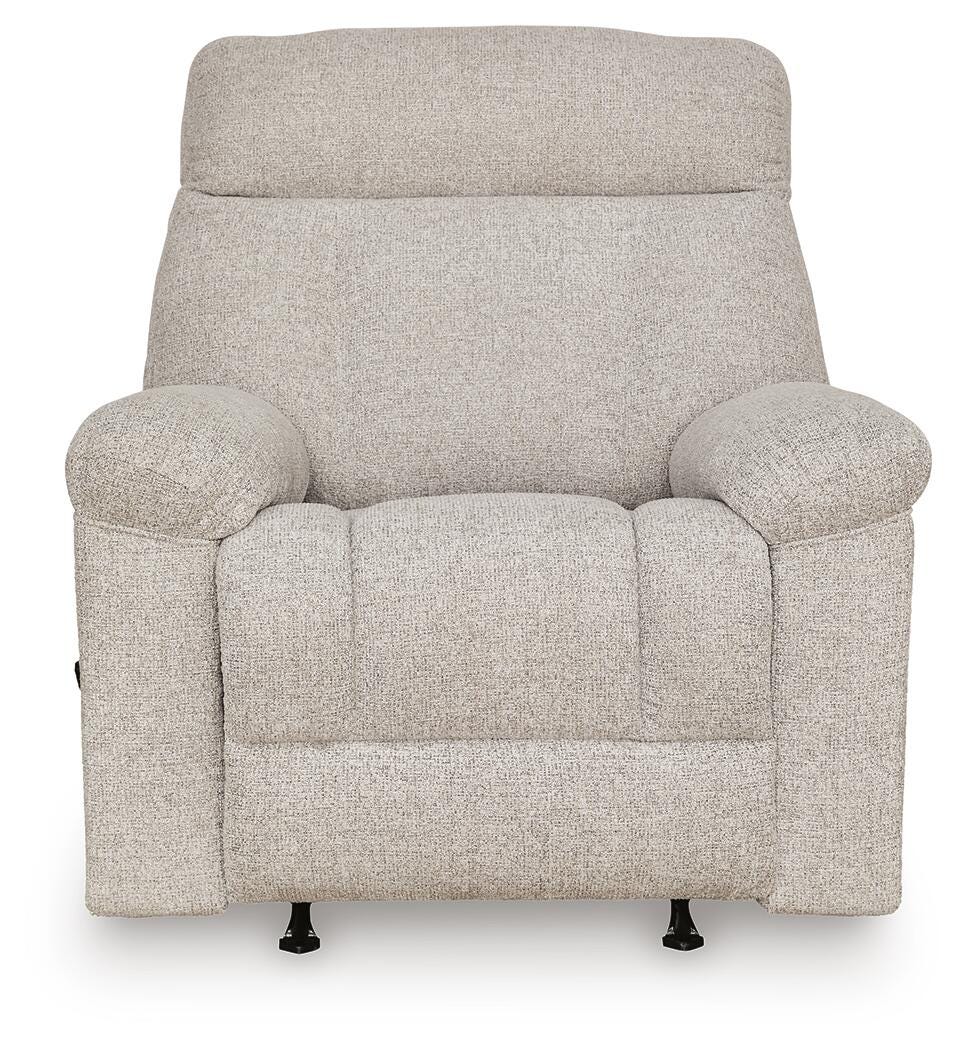 Hoyne Park Cobble Stone Performance Fabric,Next-Gen Nuvella™,Chenille Recliner view 4