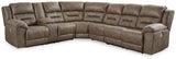 Ravenel sectional side angle showing reclining seat