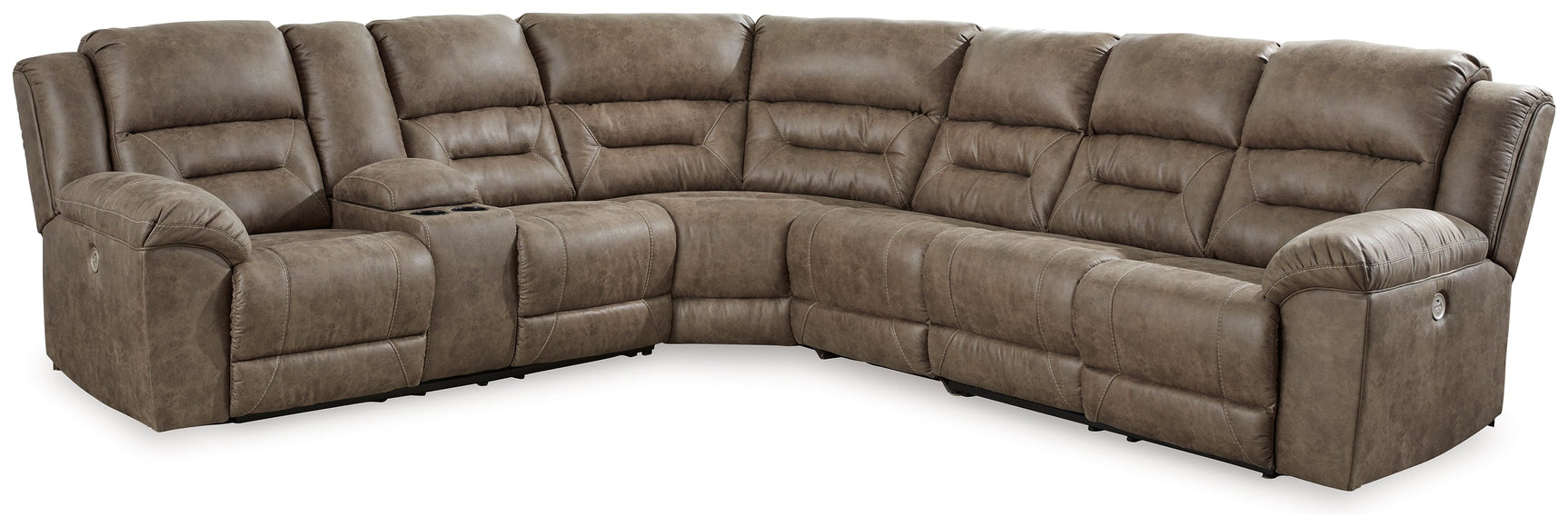 Ravenel sectional side angle showing reclining seat