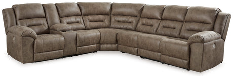 Ravenel sectional side angle showing reclining seat