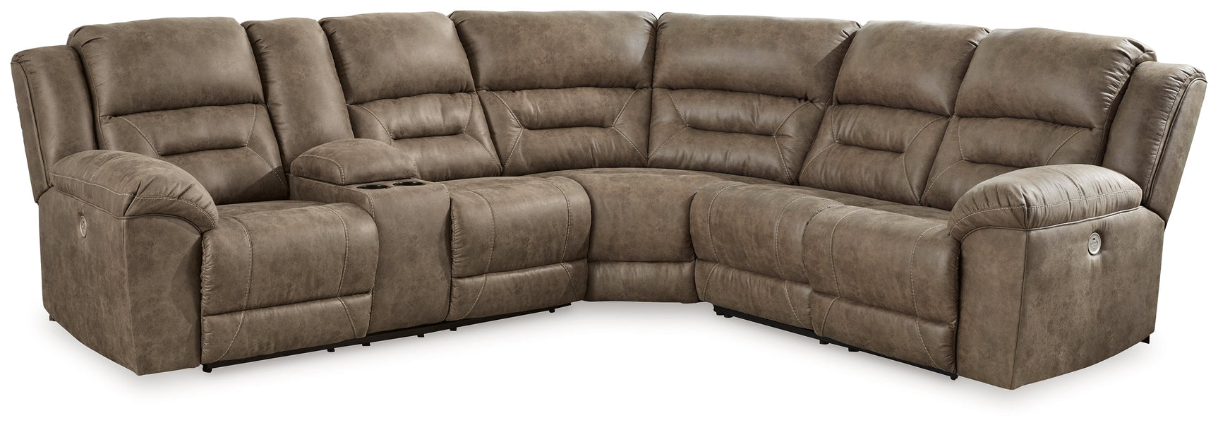 Ravenel sectional left-arm power reclining loveseat angled view