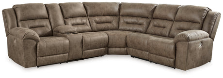 Ravenel sectional left-arm power reclining loveseat angled view