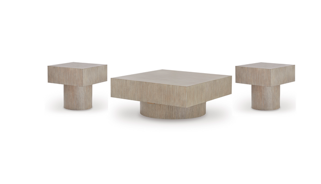 Light Grayish Brown Coffee Table and End Table Set — product view