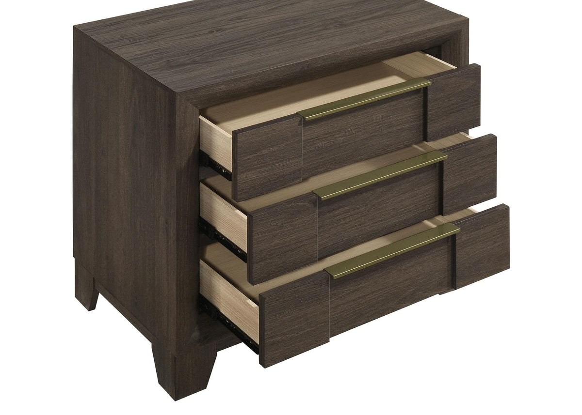Farre Dark Brown 2-Drawer Nightstand — product image 10