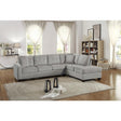 side close-up view of Emilio Brown sectional sofa