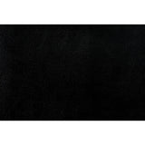Color swatch of black faux leather upholstery