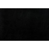 Barrington Black Faux Leather Tufted Ottoman fabric and color swatch