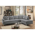 Barrington Gray sectional full seating angle