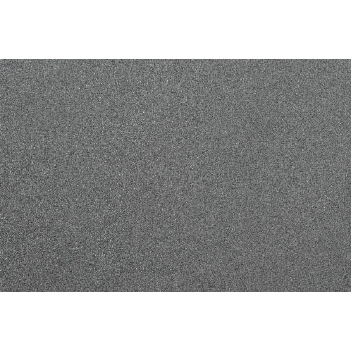 Barrington Gray Ottoman gray faux leather upholstery swatch