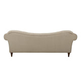 St.Claire Brown Tufted Fabric Sofa rear view