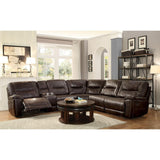 Overhead view of entire 6-piece modular sectional