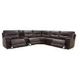 Left-arm reclining chair with tab pull recliner