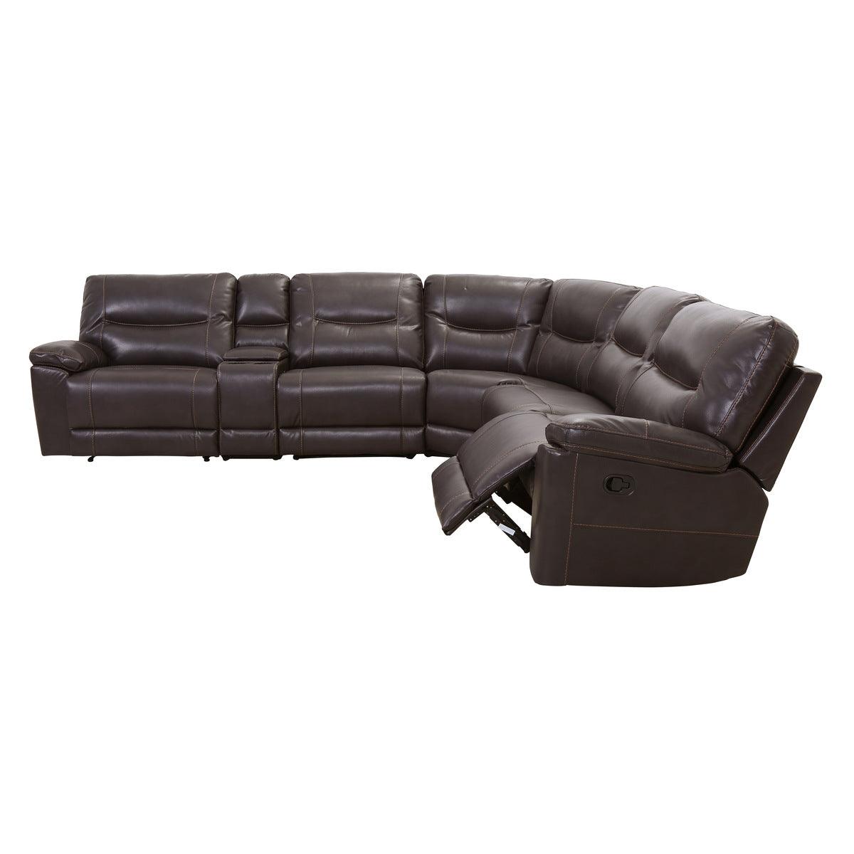 Corner seat connecting sectional pieces