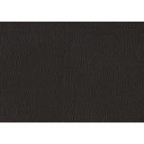 Swatch of breathable brown faux leather upholstery fabric