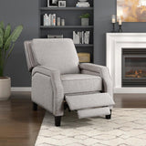Berenson Coconut recliner back view showing removable seat back