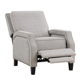 Berenson Coconut recliner close-up of upholstery texture