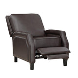 Back angle view of Berenson Faux Leather Recliner