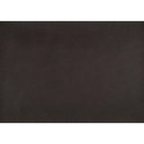 Color swatch of dark brown faux leather upholstery