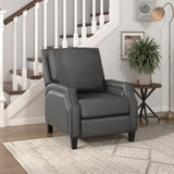 Berenson Gray Recliner Chair fabric texture close-up