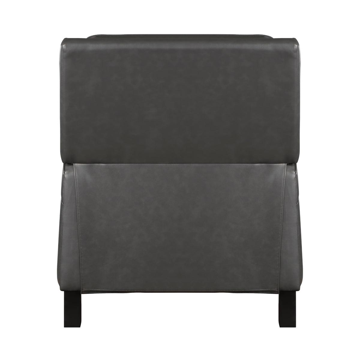 Berenson Gray Recliner Chair with extended footrest