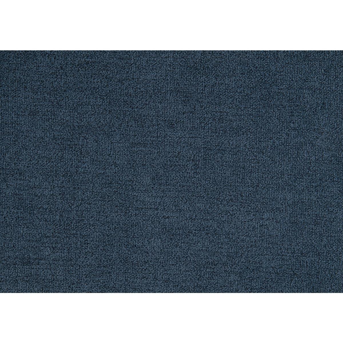 Fabric swatch of blue textured upholstery