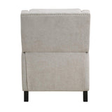 Back view of Banks Sand Recliner with removable seat back