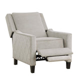 Recliner fully reclined showing length and comfort