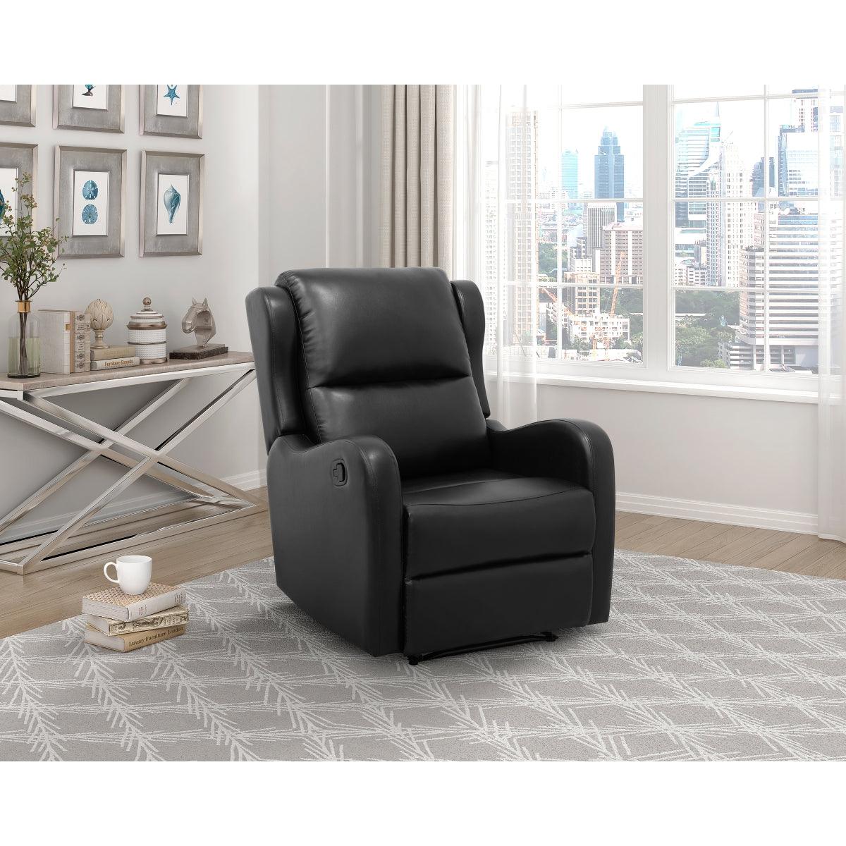 Durant Recliner chair detailed view of armrest