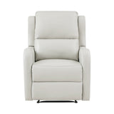 Durant Taupe Recliner Chair angled view