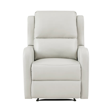 Durant Taupe Recliner Chair angled view