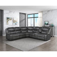 Dark gray upholstery fabric swatch for Fargo sectional