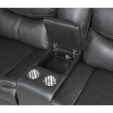 Fargo Dark Gray 3-Piece Power Reclining Sectional with Right Console